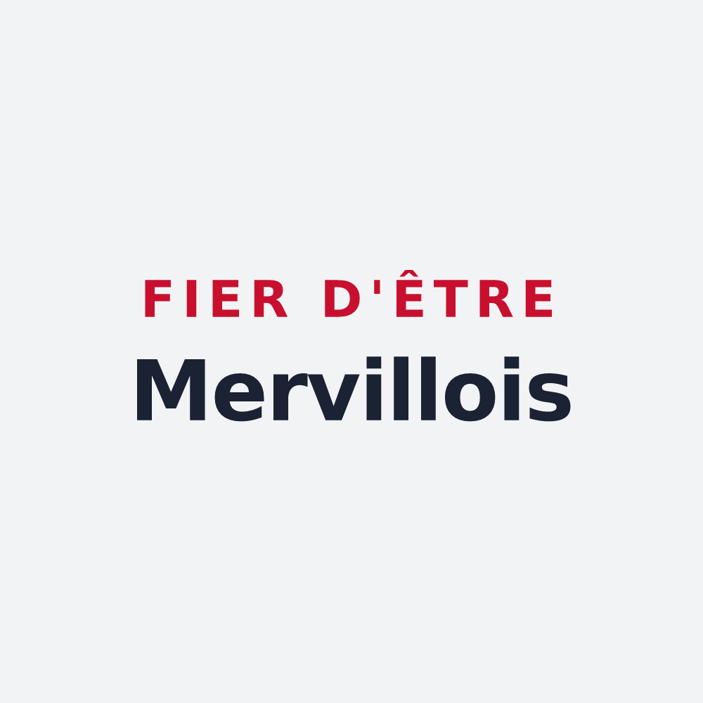 Poster « Fier d'être Mervillois » — design pour Merville