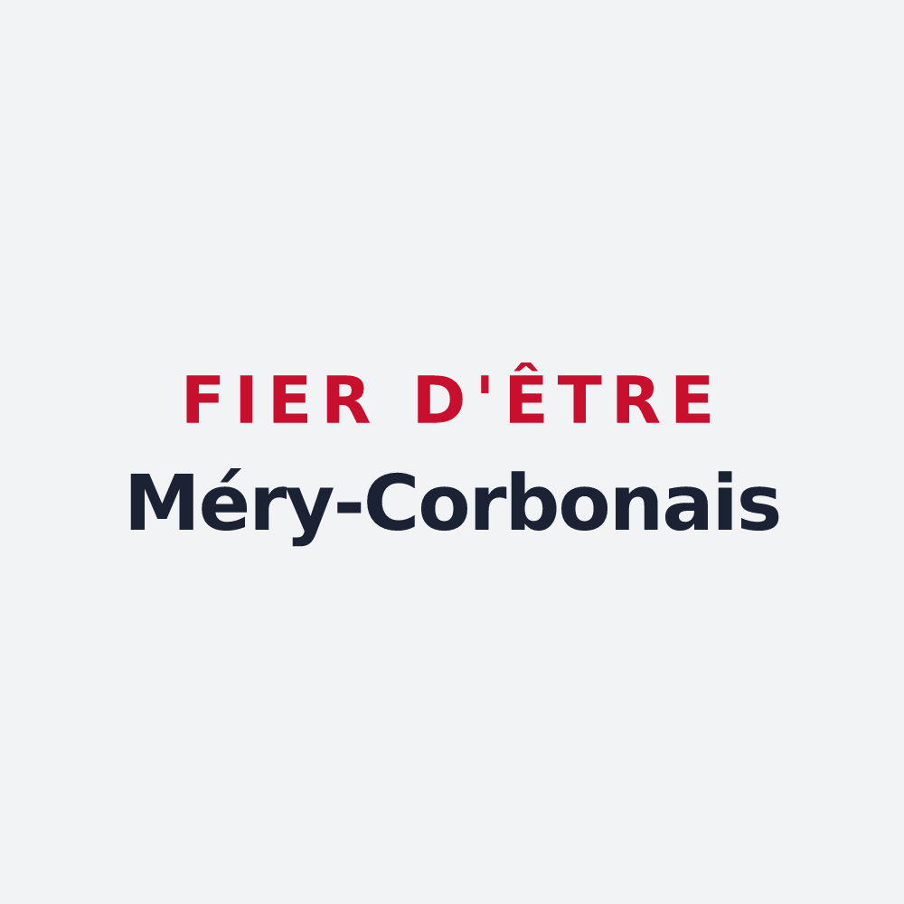 Poster « Fier d'être Méry-Corbonais » — design pour Méry-Bissières-en-Auge