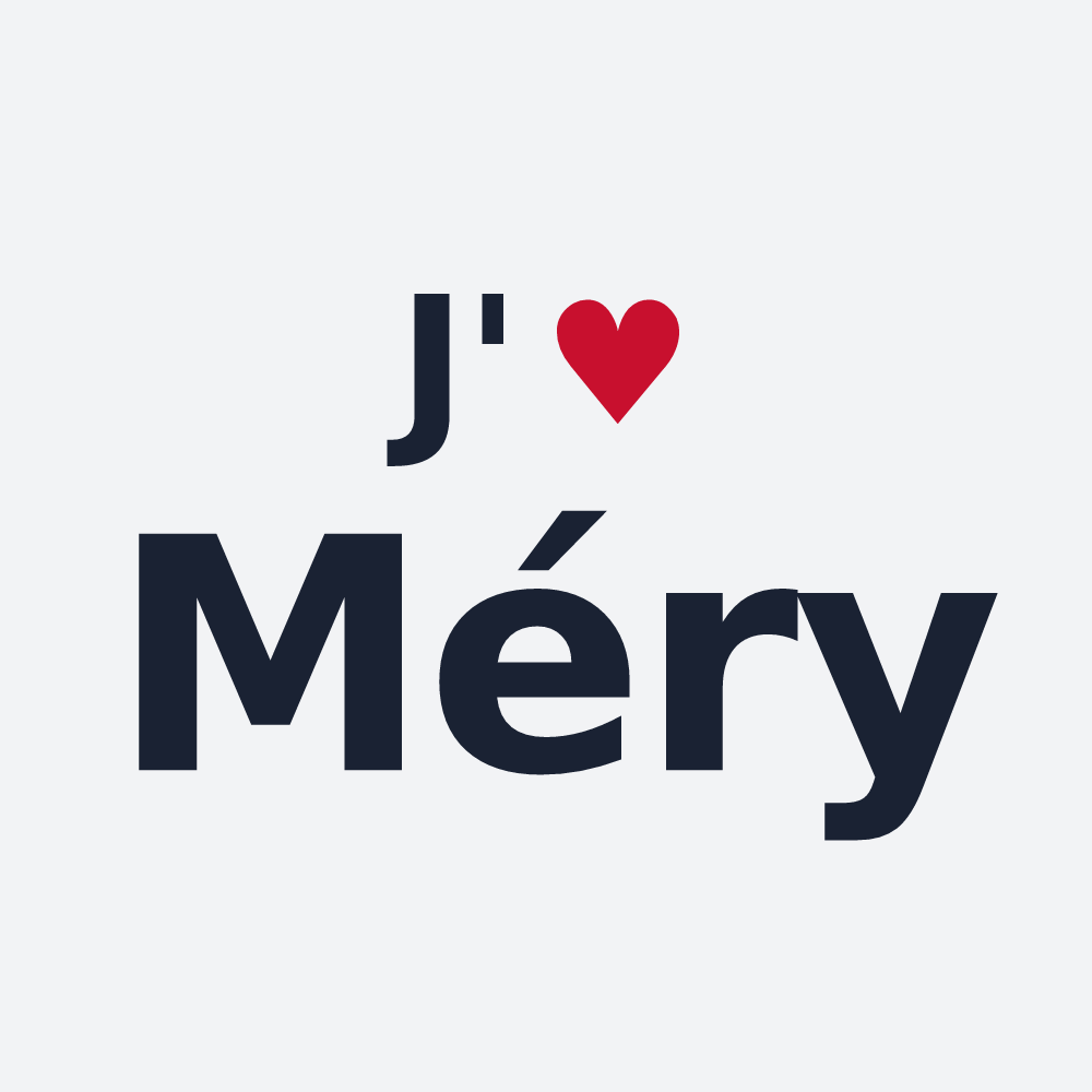 Poster personnalisé Méry — design J'aime Méry