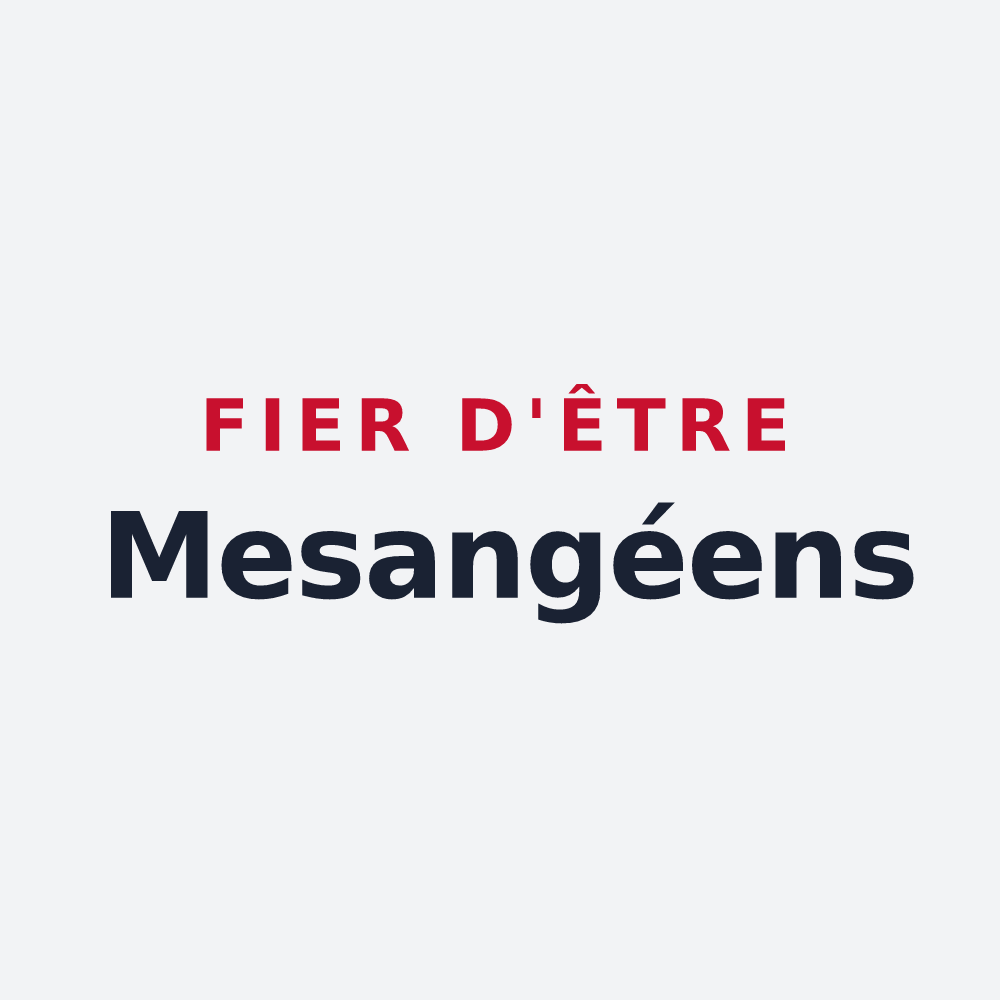 Poster « Fier d'être Mesangéens » — design pour Mésanger
