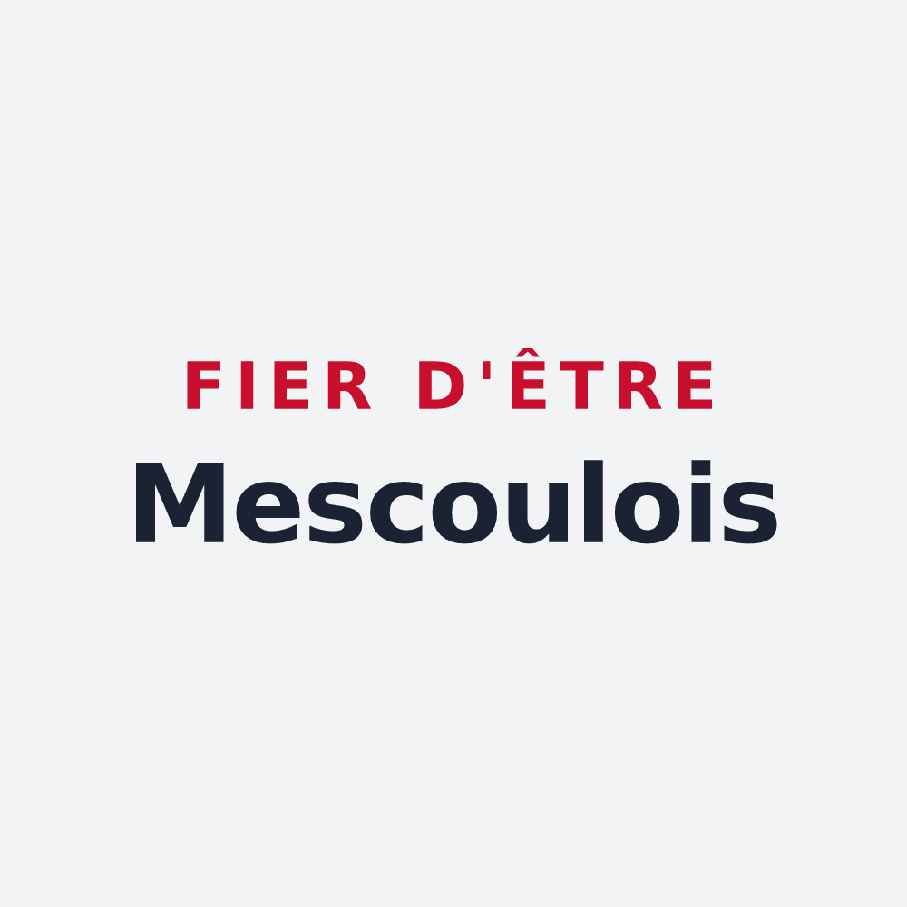 Poster « Fier d'être Mescoulois » — design pour Mescoules
