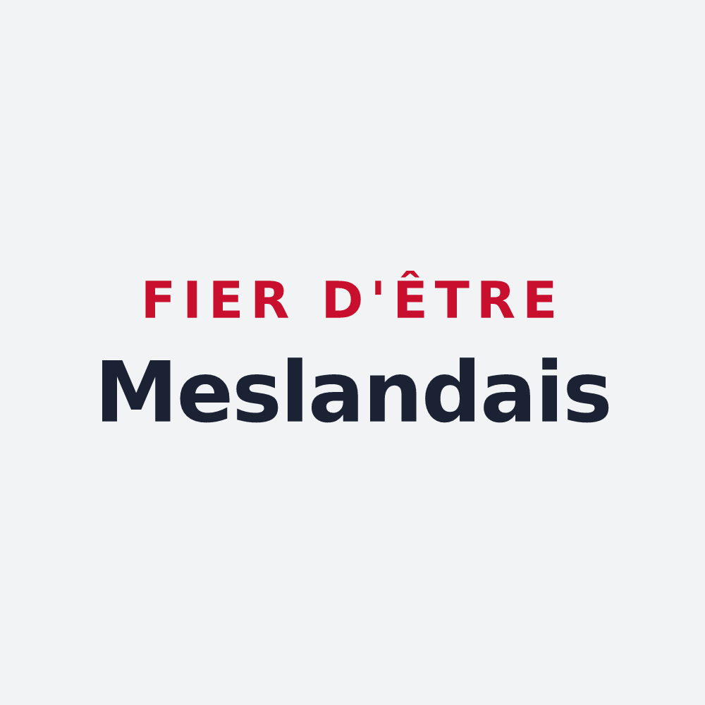 Poster « Fier d'être Meslandais » — design pour Mesland