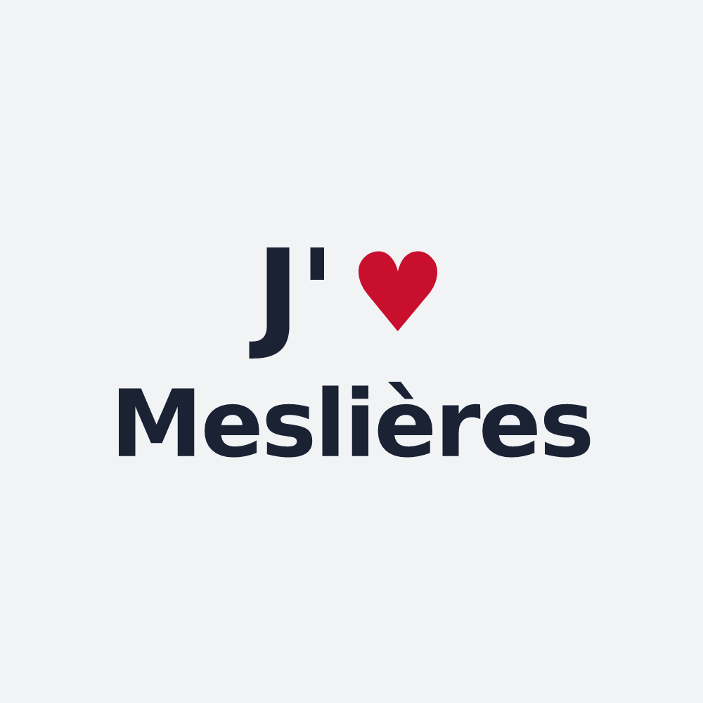 Poster personnalisé Meslières — design J'aime Meslières