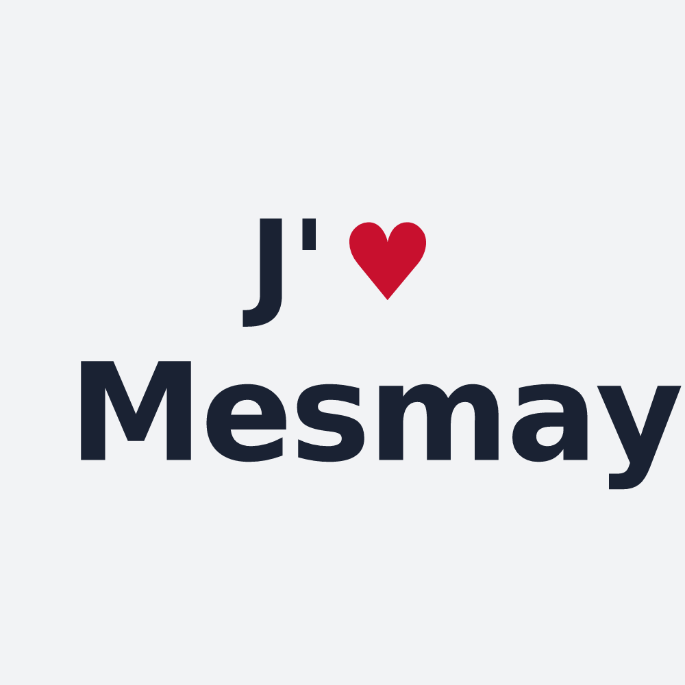 Poster personnalisé Mesmay — design J'aime Mesmay
