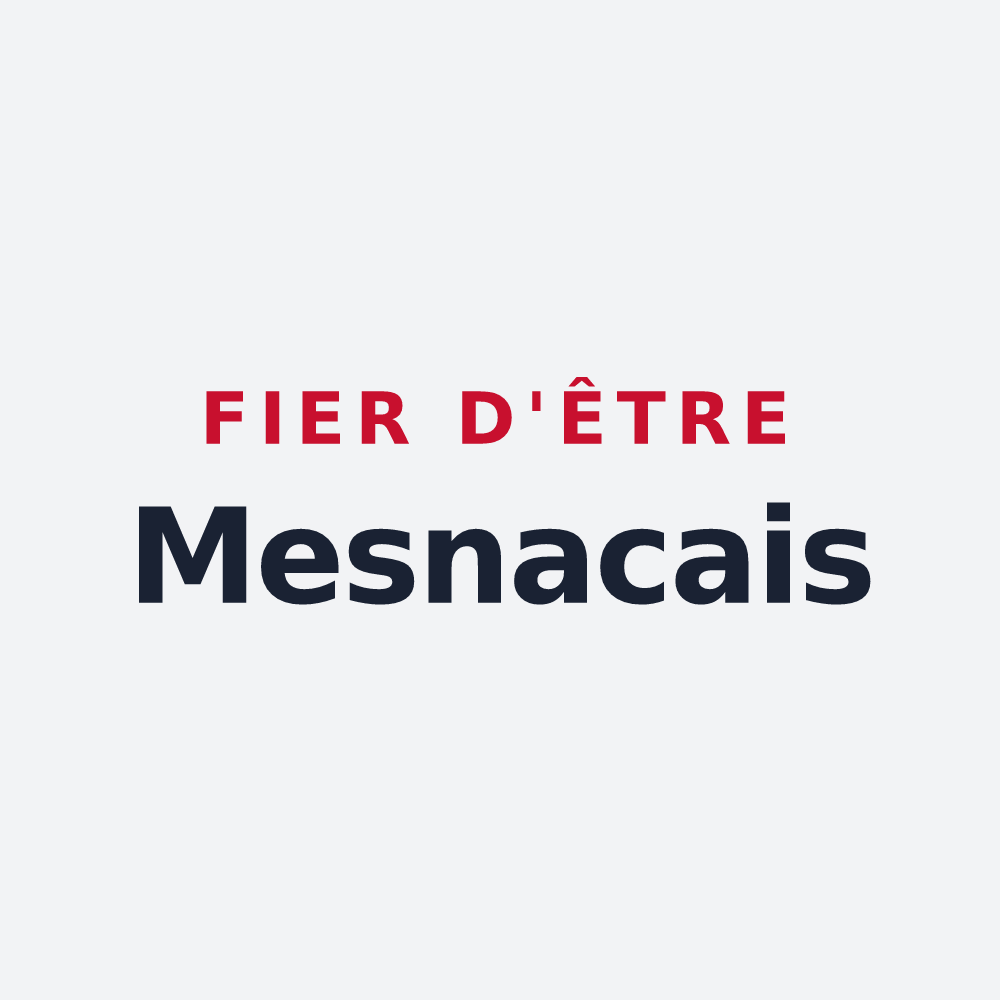 Poster « Fier d'être Mesnacais » — design pour Mesnac