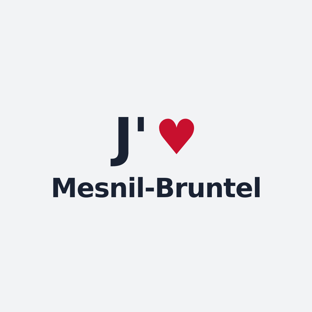 Poster personnalisé Mesnil-Bruntel — design J'aime Mesnil-Bruntel