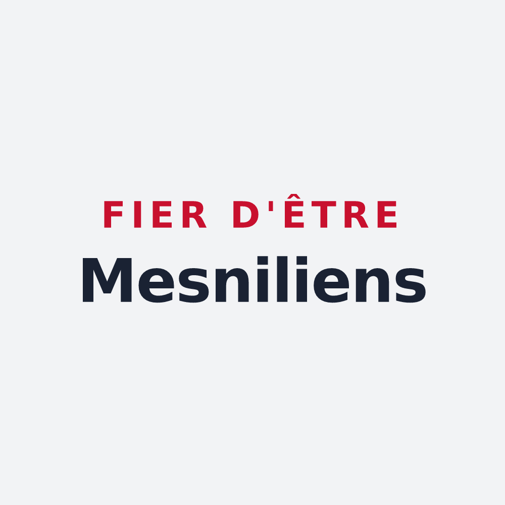 Poster « Fier d'être Mesniliens » — design pour Mesnil-la-Comtesse