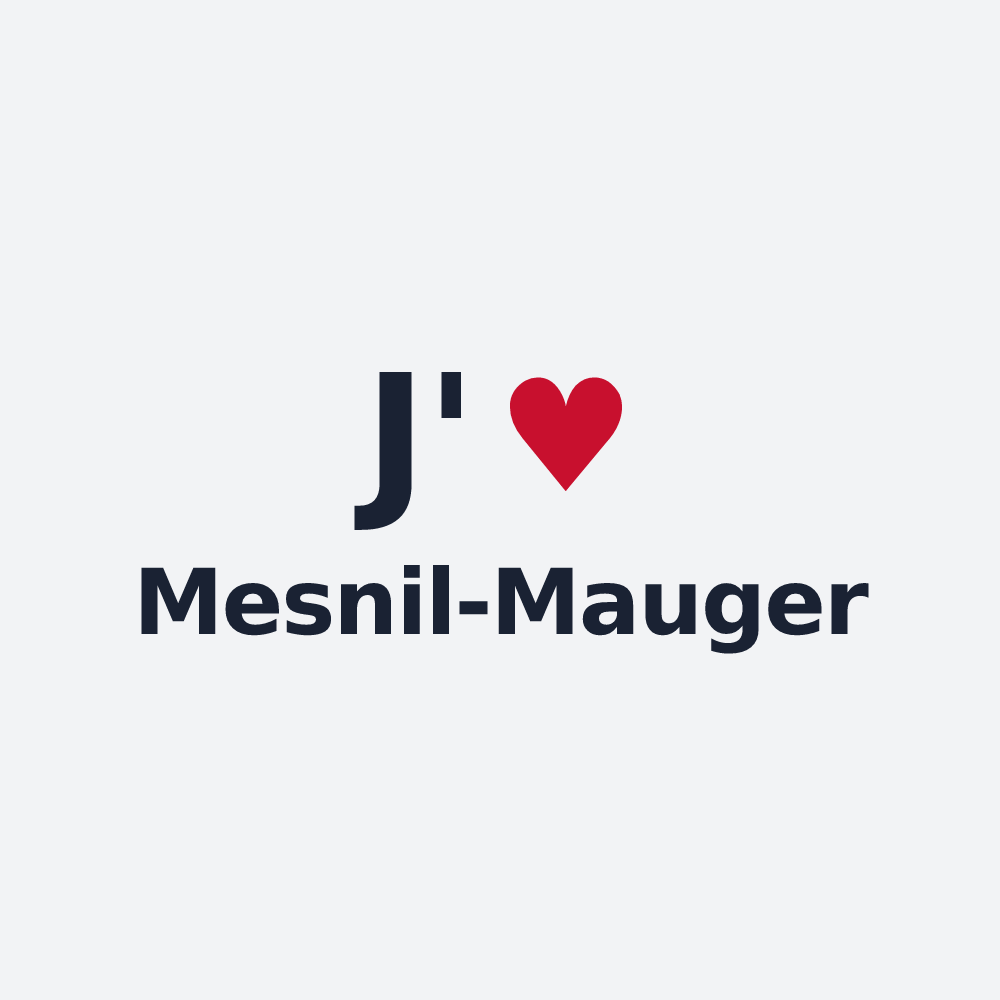 Poster personnalisé Mesnil-Mauger — design J'aime Mesnil-Mauger