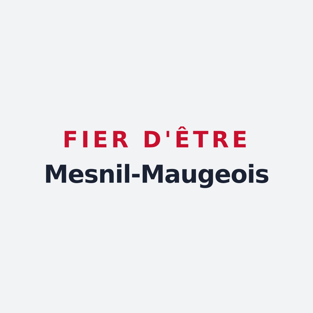 Poster « Fier d'être Mesnil-Maugeois » — design pour Mesnil-Mauger