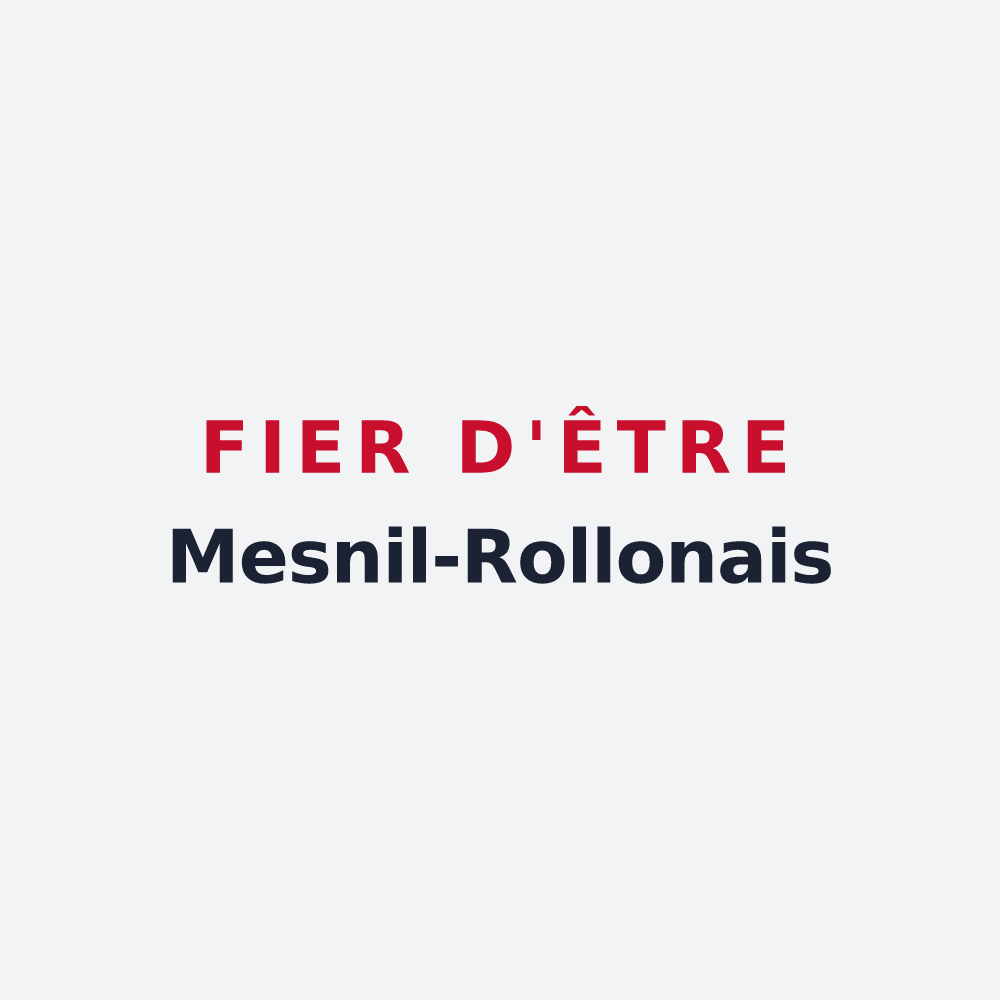Poster « Fier d'être Mesnil-Rollonais » — design pour Mesnil-Raoul