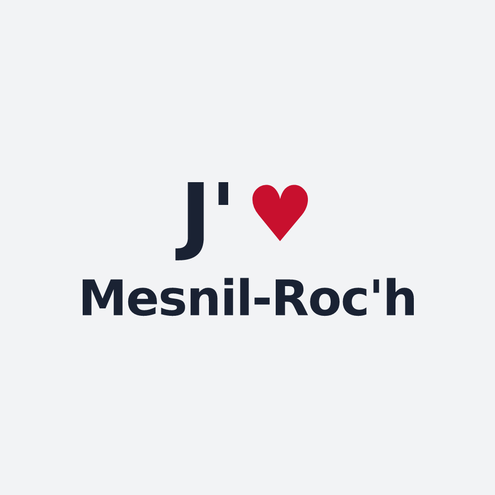 Poster personnalisé Mesnil-Roc'h — design J'aime Mesnil-Roc'h