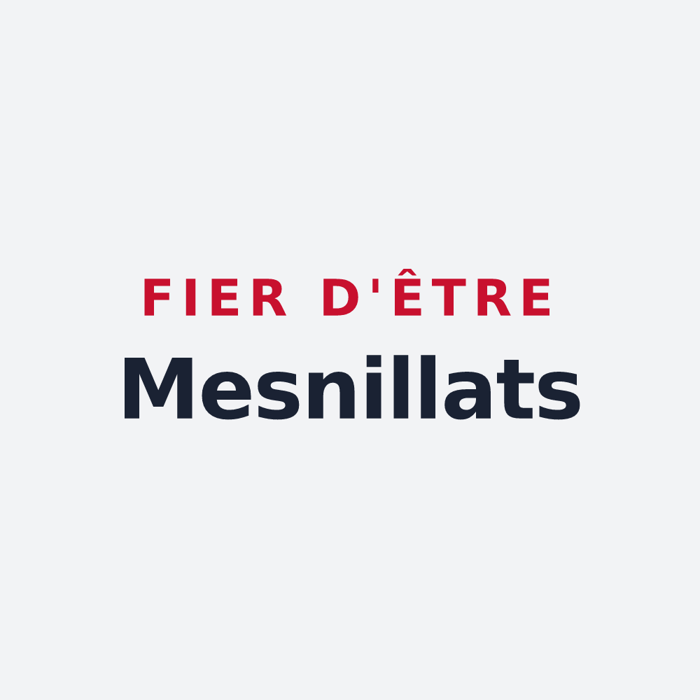 Poster « Fier d'être Mesnillats » — design pour Mesnil-Saint-Loup