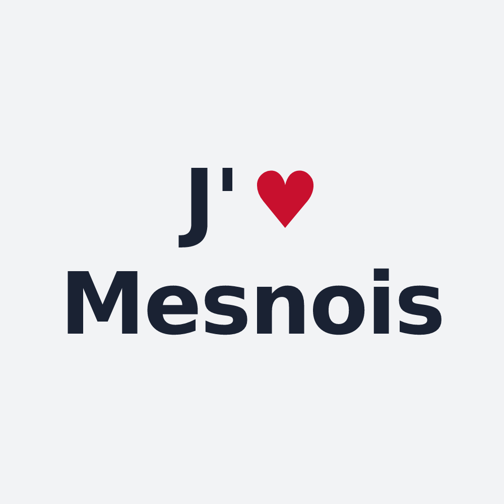 Poster personnalisé Mesnois — design J'aime Mesnois