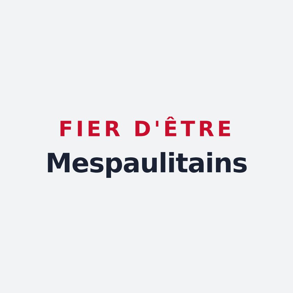 Poster « Fier d'être Mespaulitains » — design pour Mespaul