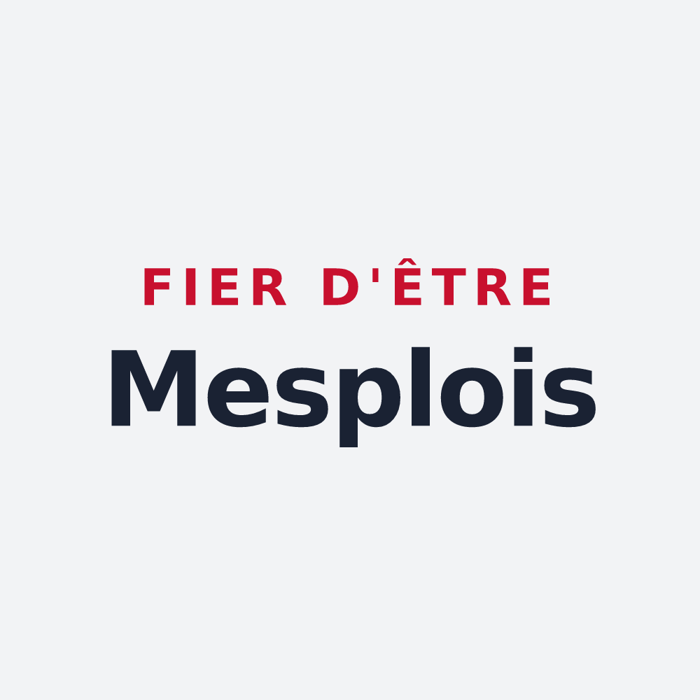 Poster « Fier d'être Mesplois » — design pour Mesples