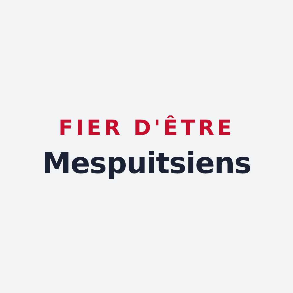 Poster « Fier d'être Mespuitsiens » — design pour Mespuits