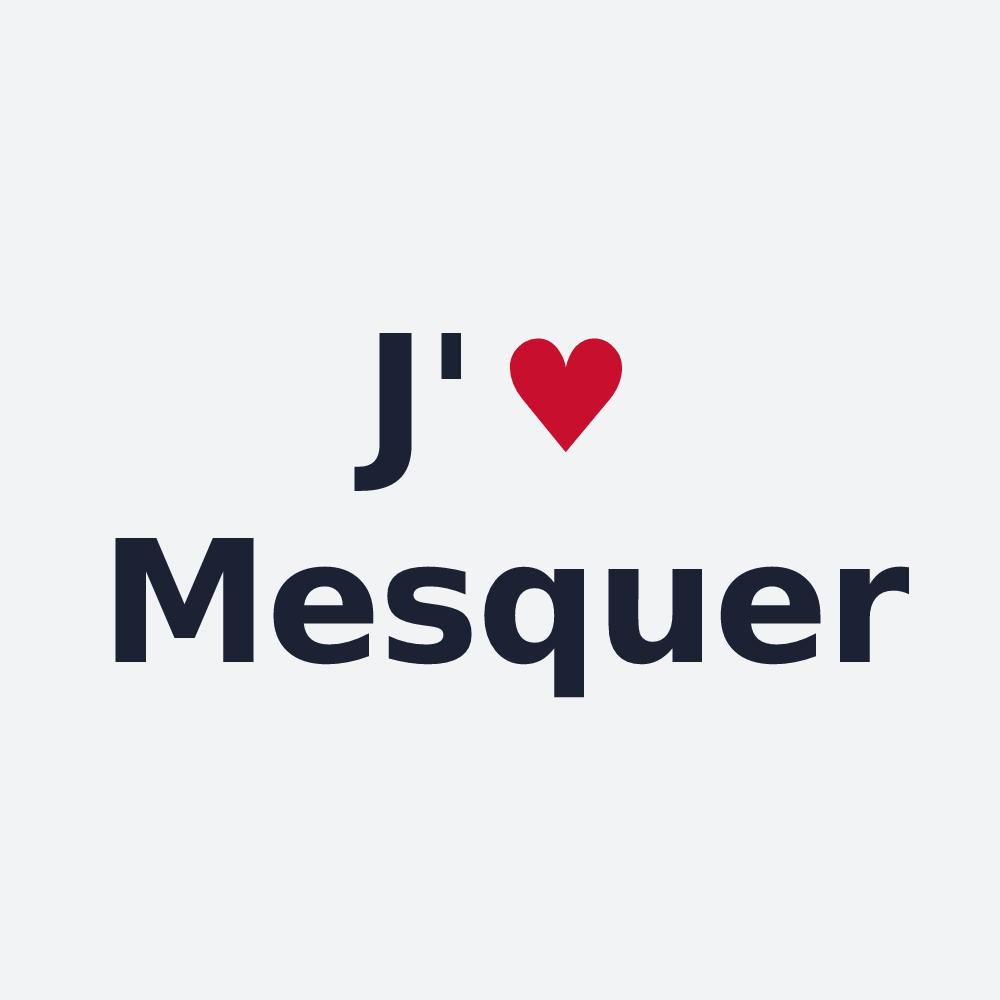 Poster personnalisé Mesquer — design J'aime Mesquer