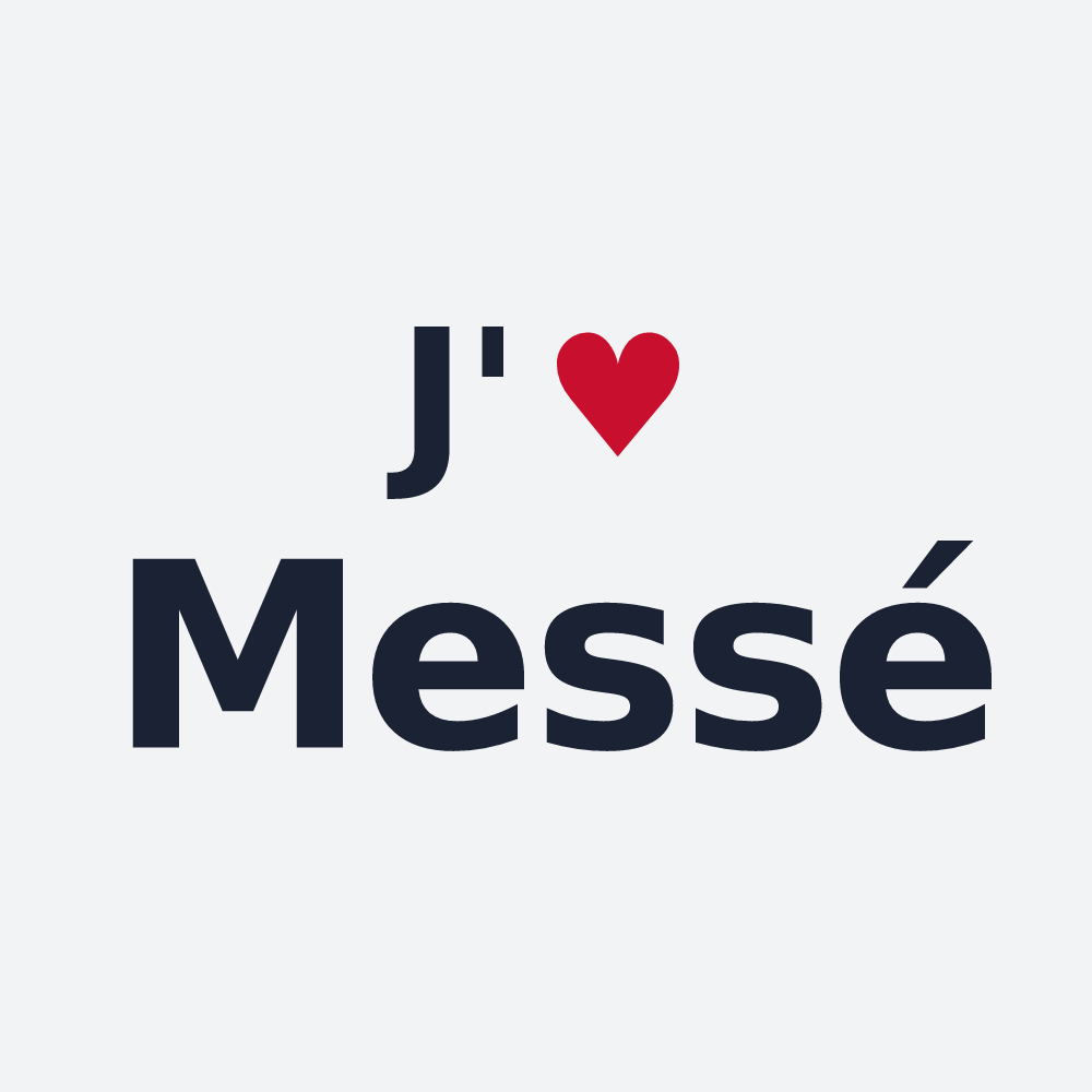 Poster personnalisé Messé — design J'aime Messé