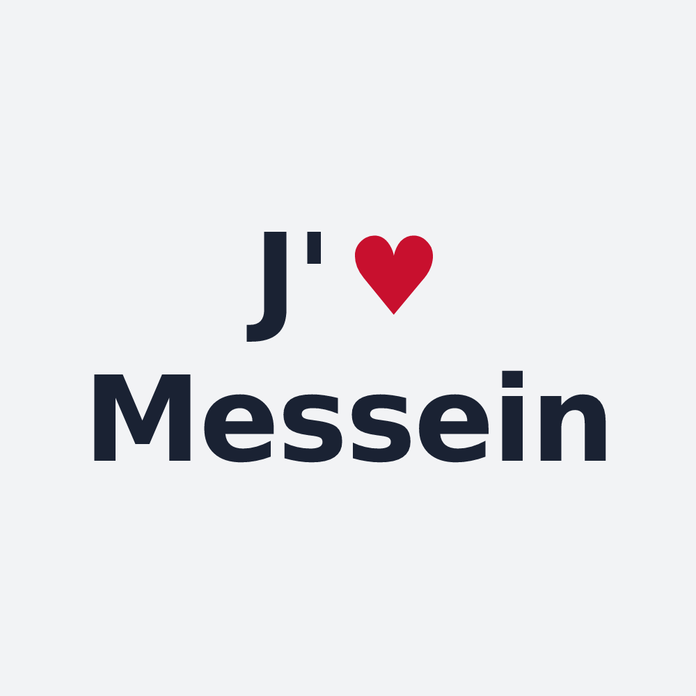 Poster personnalisé Messein — design J'aime Messein