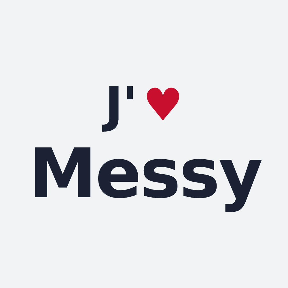 Poster personnalisé Messy — design J'aime Messy