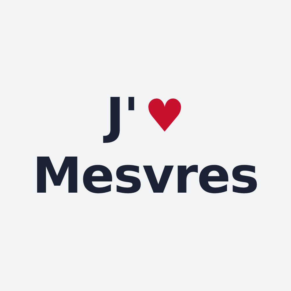 Poster personnalisé Mesvres — design J'aime Mesvres