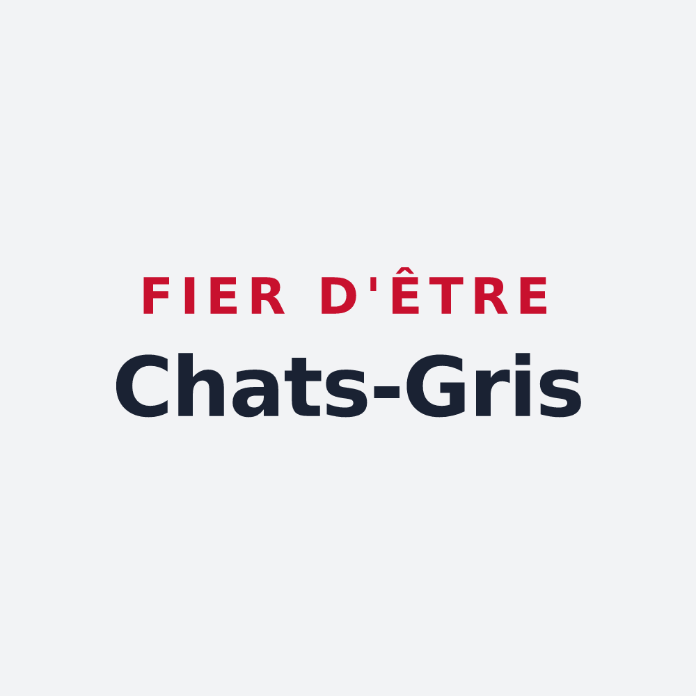 Poster « Fier d'être Chats-Gris » — design pour Métabief