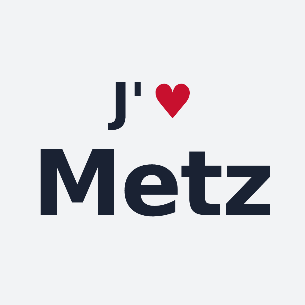Poster personnalisé Metz — design J'aime Metz