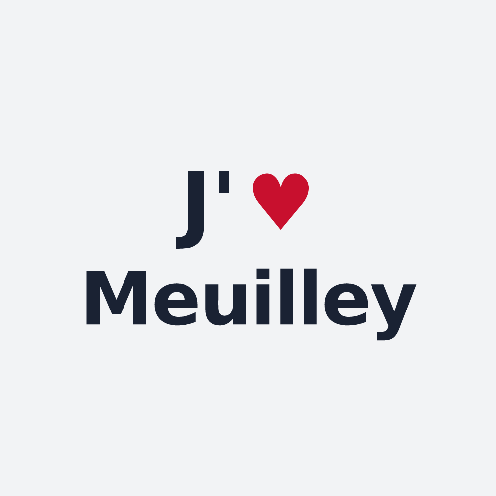 Poster personnalisé Meuilley — design J'aime Meuilley
