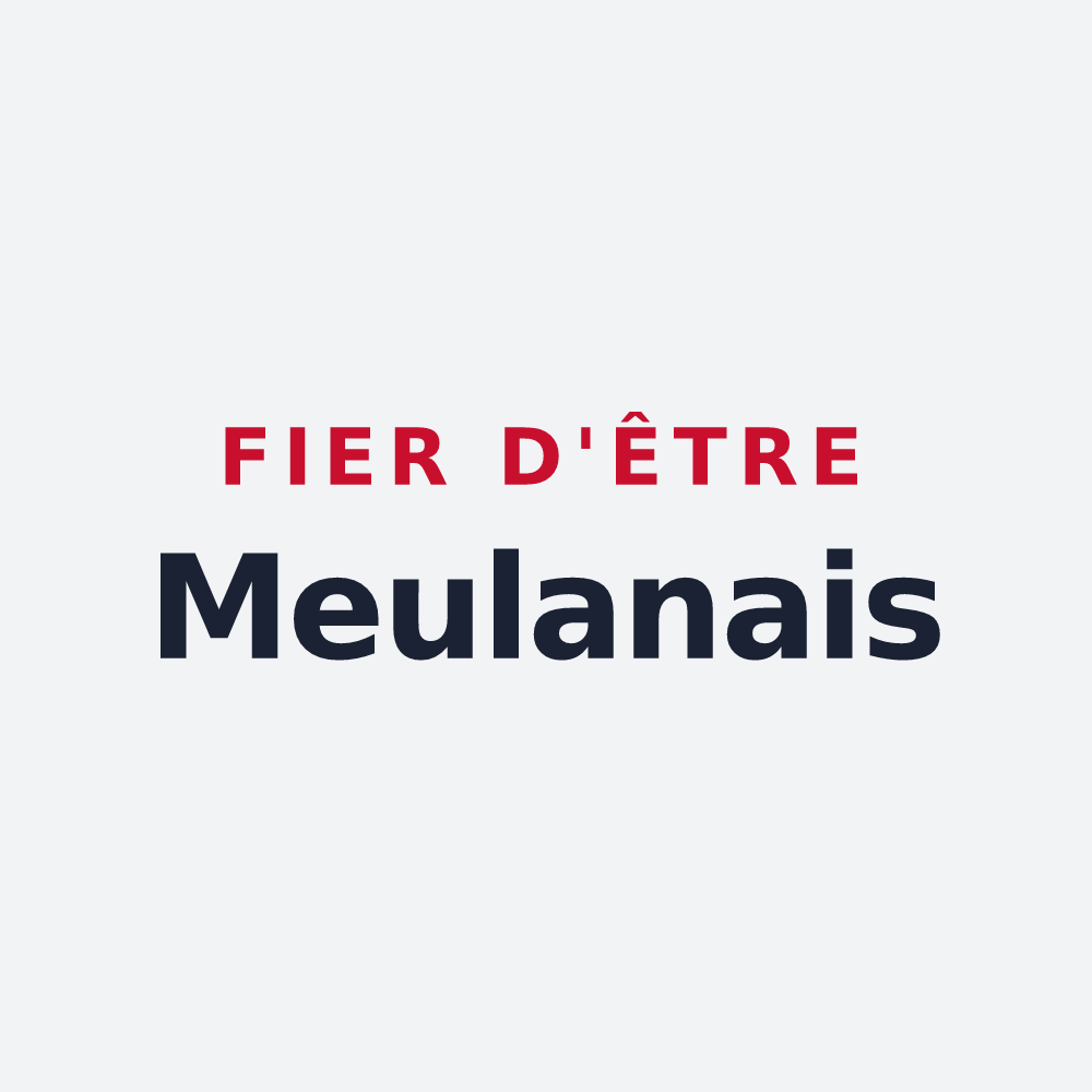 Poster « Fier d'être Meulanais » — design pour Meulan-en-Yvelines