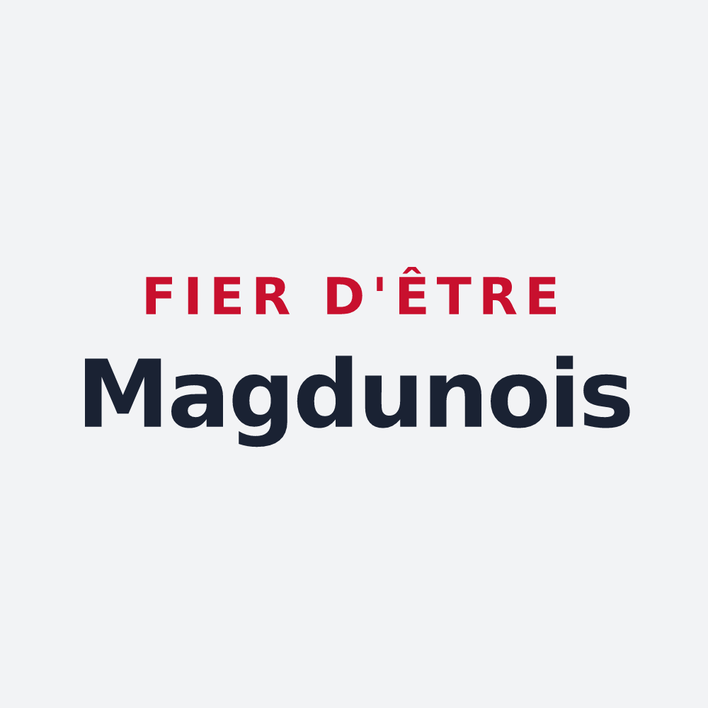 Poster « Fier d'être Magdunois » — design pour Meung-sur-Loire