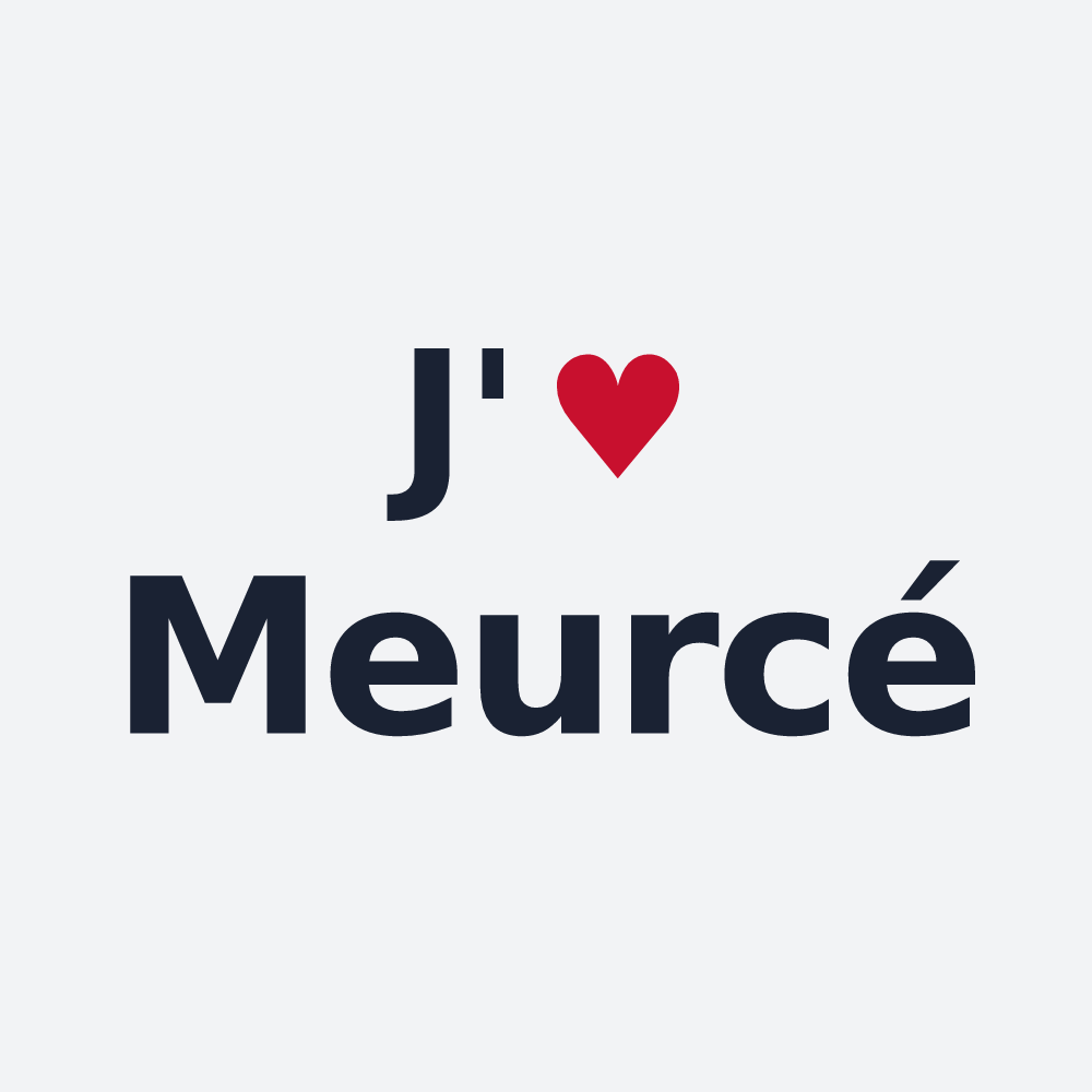 Poster personnalisé Meurcé — design J'aime Meurcé