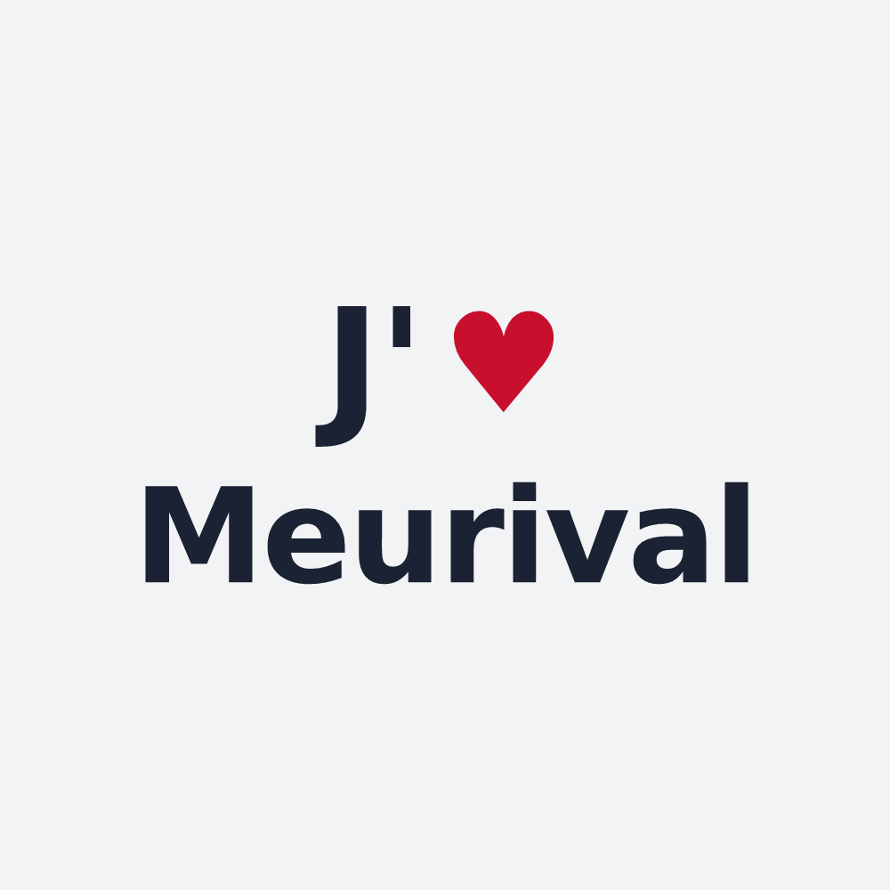Poster personnalisé Meurival — design J'aime Meurival