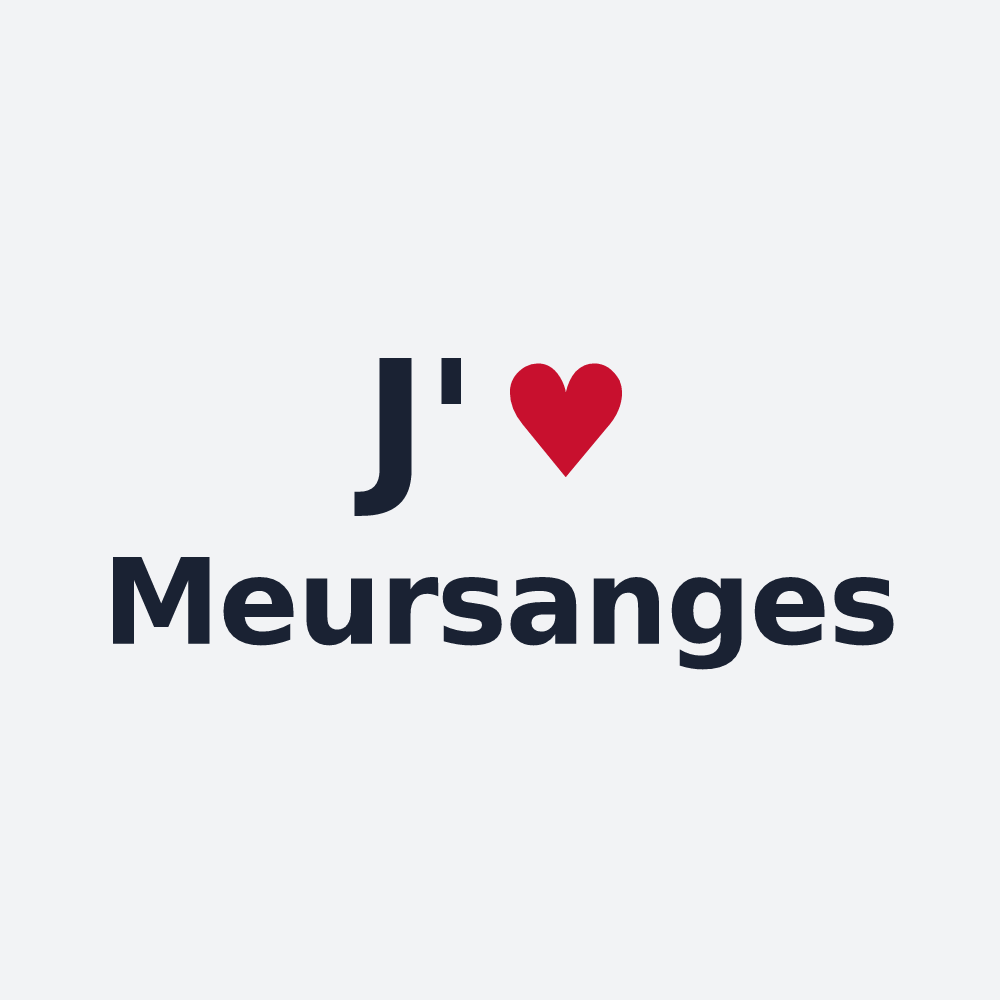 Poster personnalisé Meursanges — design J'aime Meursanges