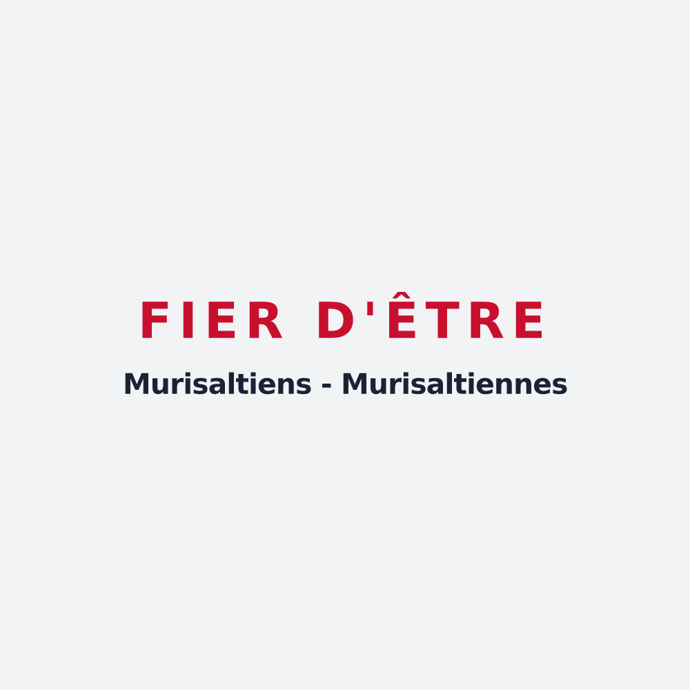 Poster « Fier d'être Murisaltiens - Murisaltiennes » — design pour Meursault