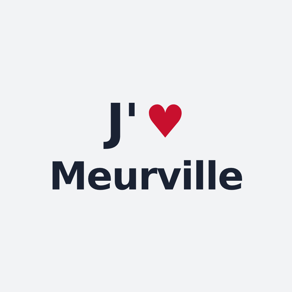 Poster personnalisé Meurville — design J'aime Meurville