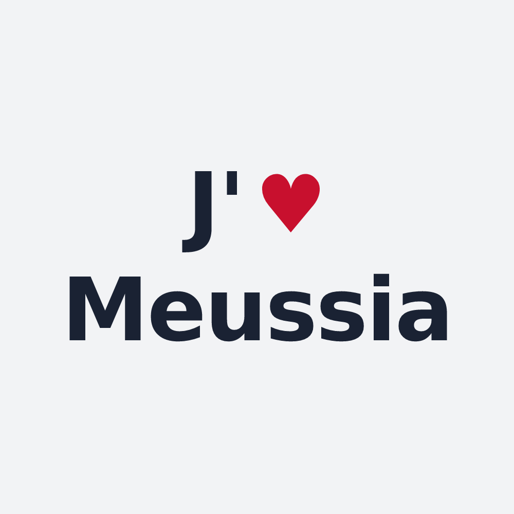 Poster personnalisé Meussia — design J'aime Meussia