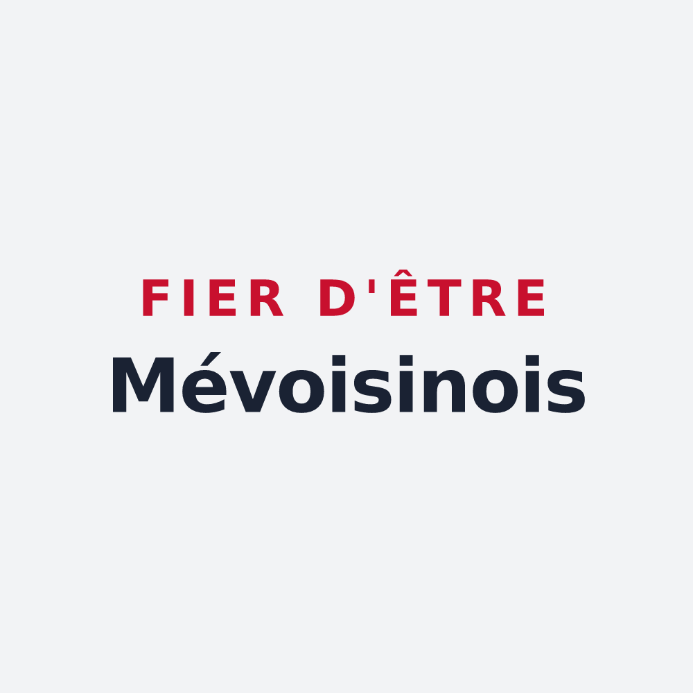 Poster « Fier d'être Mévoisinois » — design pour Mévoisins