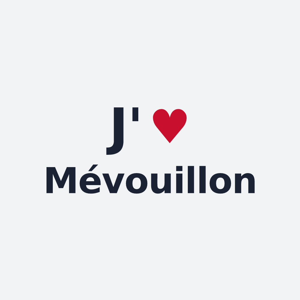 Poster personnalisé Mévouillon — design J'aime Mévouillon