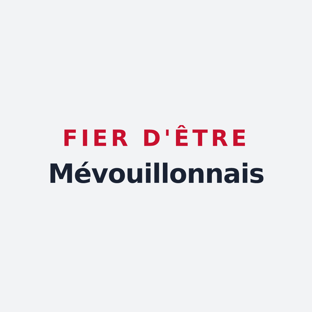 Poster « Fier d'être Mévouillonnais » — design pour Mévouillon