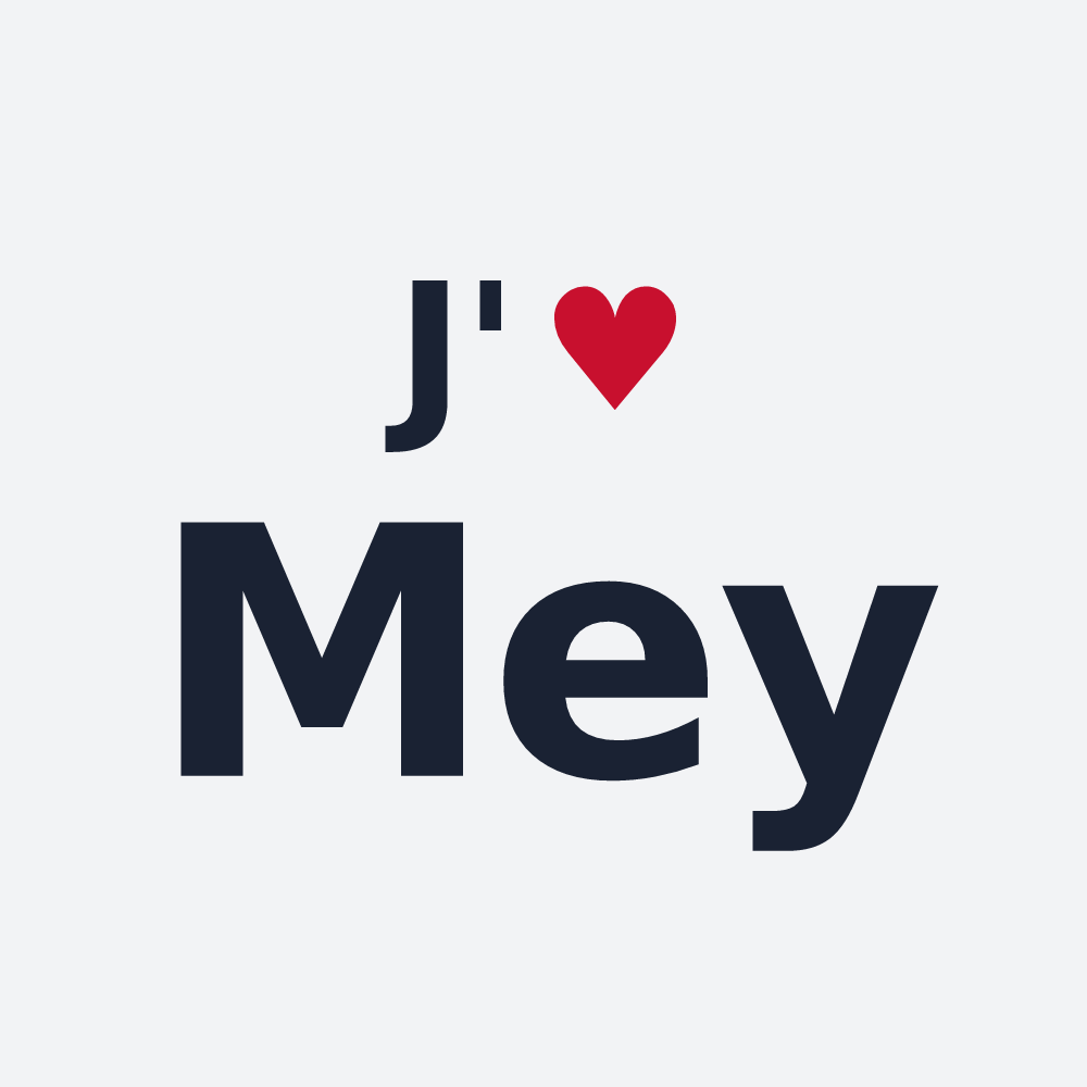 Poster personnalisé Mey — design J'aime Mey