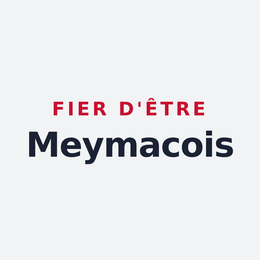 Poster « Fier d'être Meymacois » — design pour Meymac