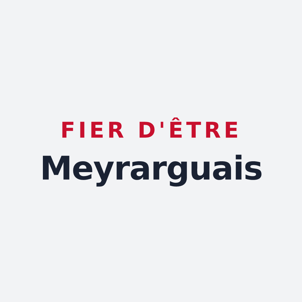 Poster « Fier d'être Meyrarguais » — design pour Meyrargues