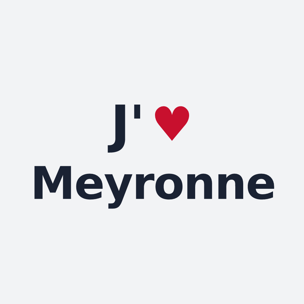 Poster personnalisé Meyronne — design J'aime Meyronne