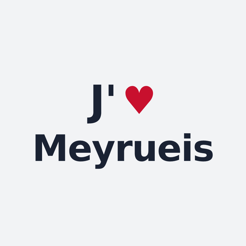 Poster personnalisé Meyrueis — design J'aime Meyrueis