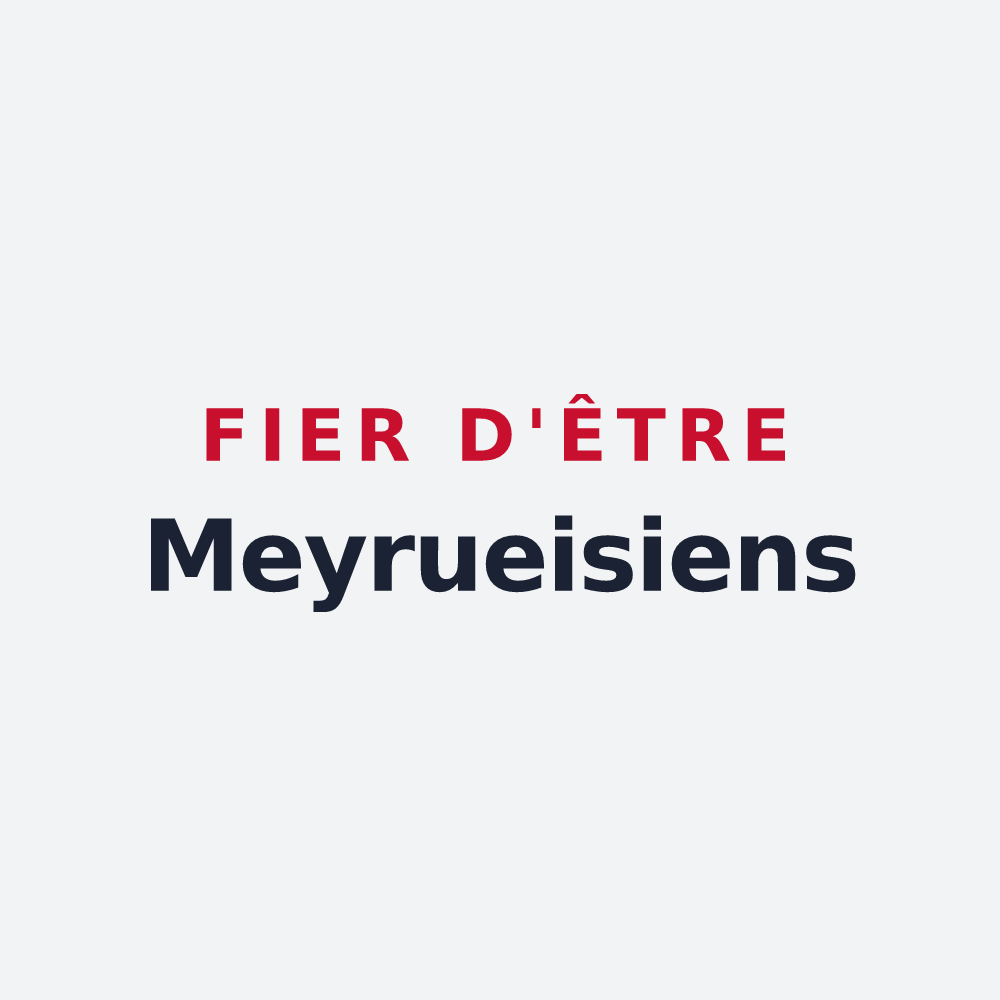 Poster « Fier d'être Meyrueisiens » — design pour Meyrueis