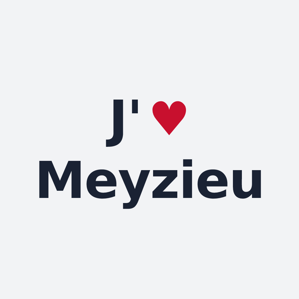 Poster personnalisé Meyzieu — design J'aime Meyzieu