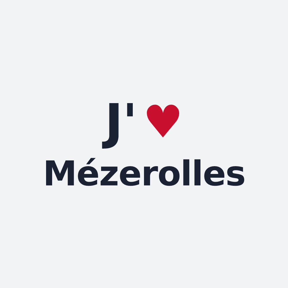 Poster personnalisé Mézerolles — design J'aime Mézerolles