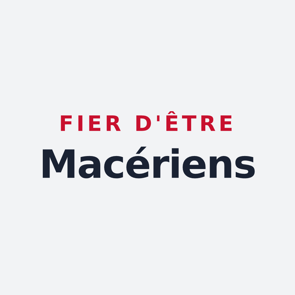Poster « Fier d'être Macériens » — design pour Mézières-en-Gâtinais
