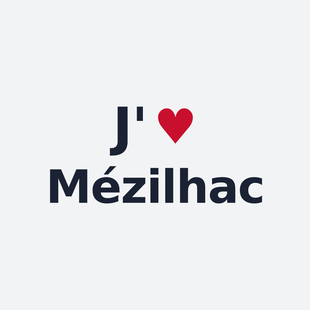 Poster personnalisé Mézilhac — design J'aime Mézilhac