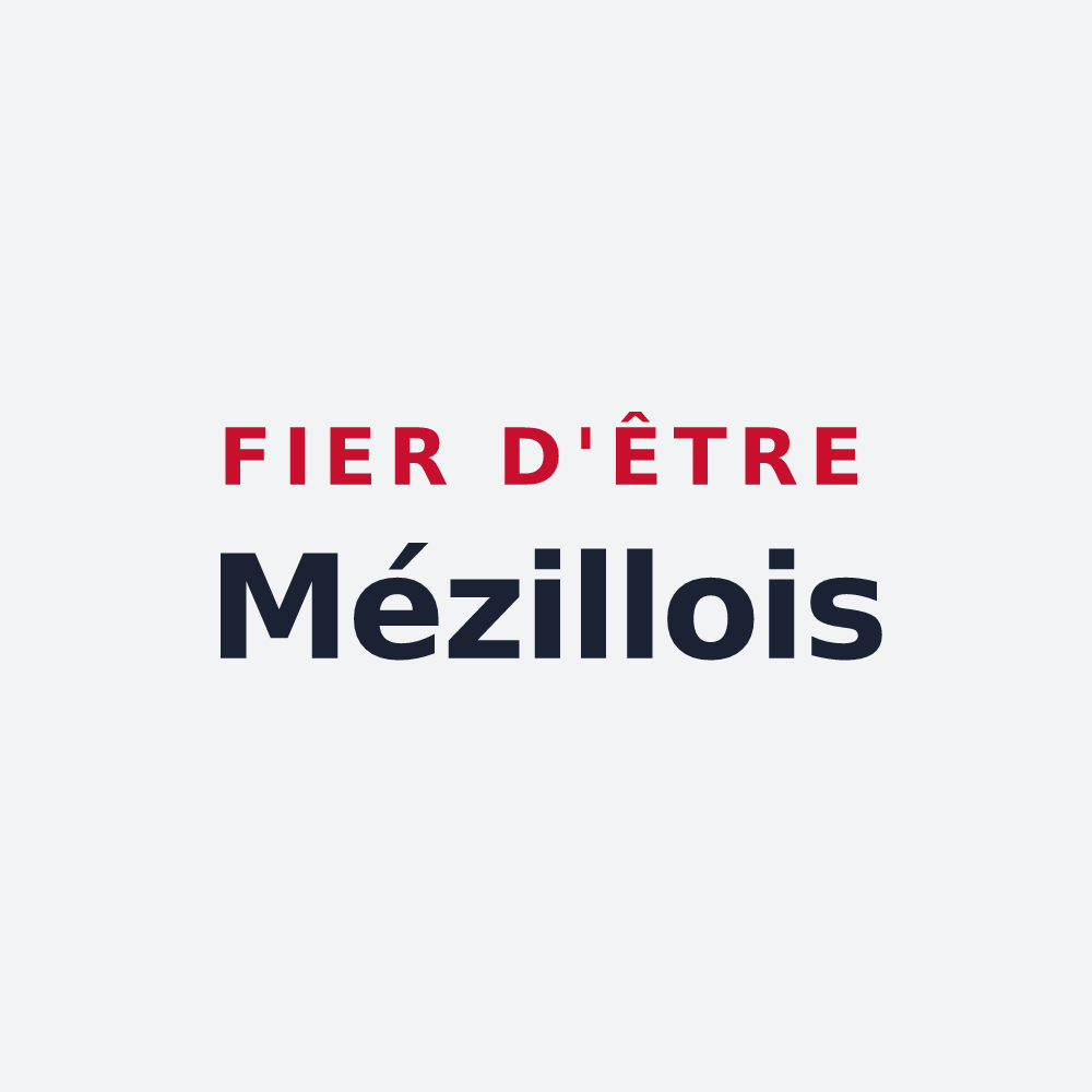 Poster « Fier d'être Mézillois » — design pour Mézilles